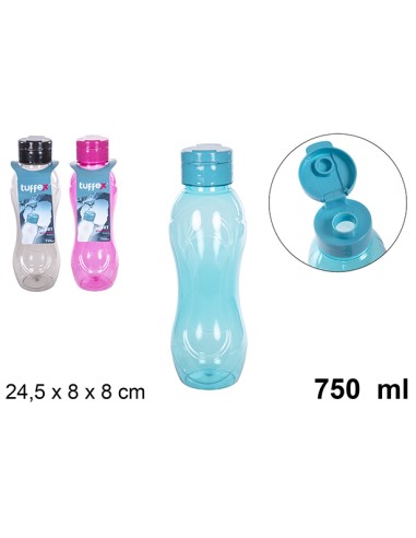 BOTELLA 750ML AGUA COLORES SURTIDOS
