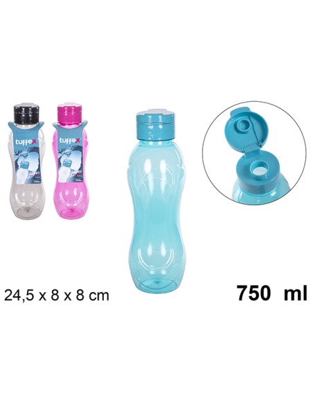 BOTELLA 750ML AGUA COLORES SURTIDOS