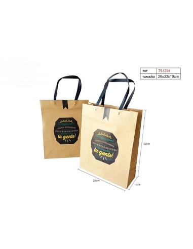BOLSA REGALO MODERNO 26X33X10CM