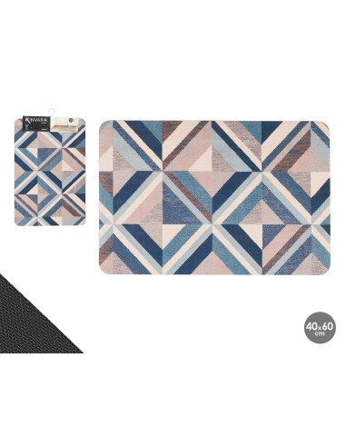 ALFOMBRA COCINA TRIANGULOS PIEDRA 40X60CM