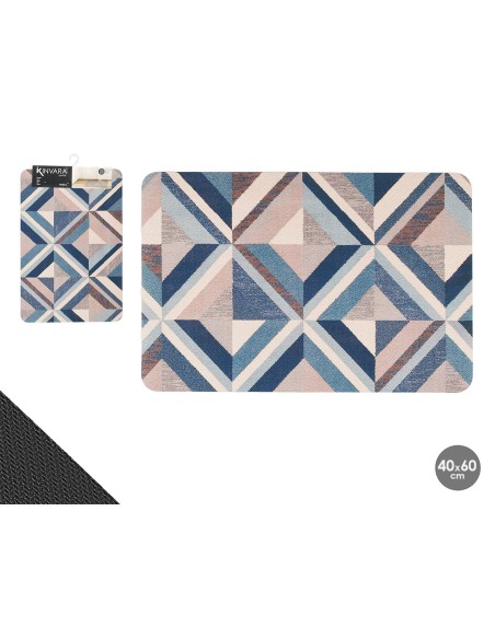ALFOMBRA COCINA TRIANGULOS PIEDRA 40X60CM