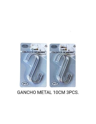 GANCHO 10CM 3PCS METAL
