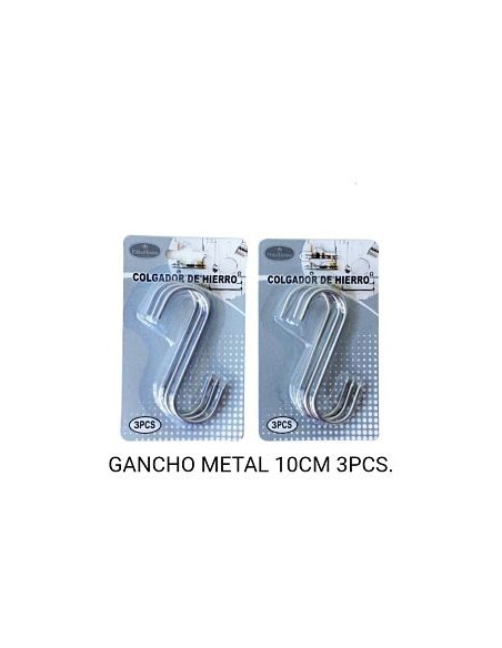 GANCHO 10CM 3PCS METAL