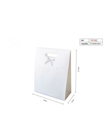 BOLSA REGALO BLANCA 31.5X24X12CM