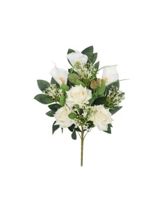 CONJUNTO ROSAS-CALAS X 11 - 56 CM (BL)