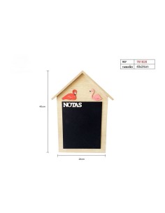 TABLA PIZARRA 40X24CM FLAMINGO