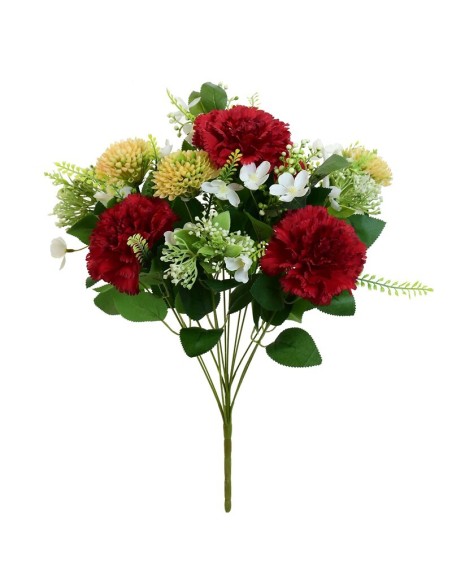 RAMO CLAVEL MIXED X 12 -51CM (ROJO)