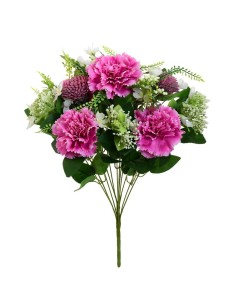 RAMO CLAVEL MIXED X 12 -51CM (FUCSIA)