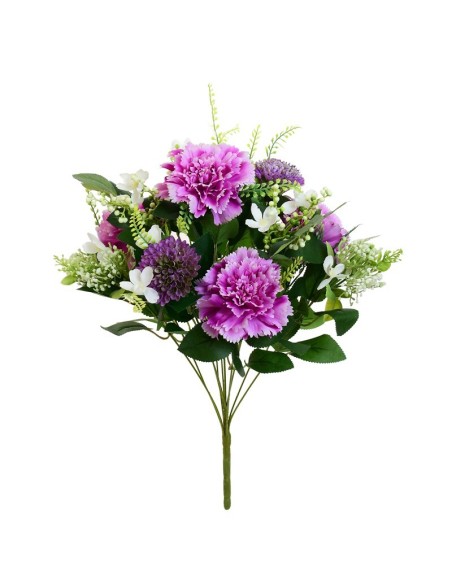 RAMO CLAVEL MIXED X 12 -51CM (VIOLETA)