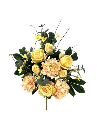 R.U/C. ROSAS/PEONIAS X12 SALMON 60cm