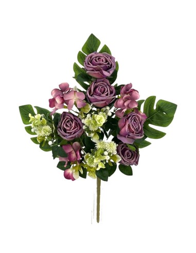 R.U/C. ROSAS/HORTENSIAS X11 LILA 49cm