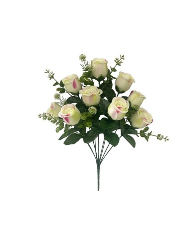 RAMO CAPULLOS X 9 - 45 CM (CREMA)