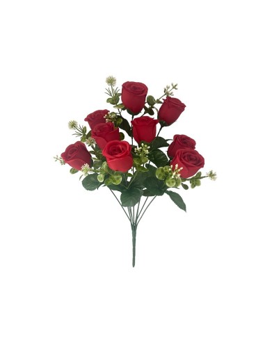 RAMO CAPULLOS X 9 - 45 CM (ROJO)