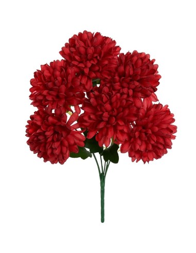 RAMO CRISANTEMO GIANT X 6-43CM (ROJO)