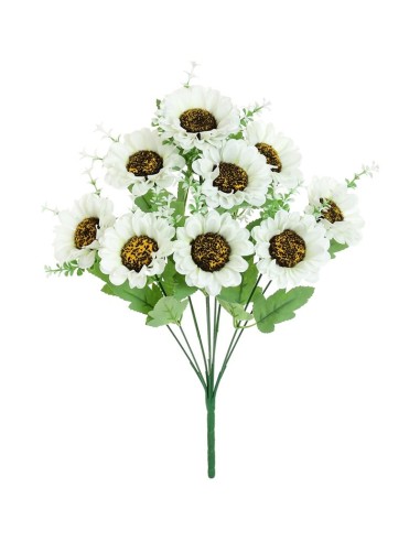 RAMO GERBERA X 9-42 CM (BLANCO)