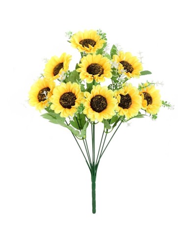 RAMO GERBERA X 9-42 CM (AMARILLO)