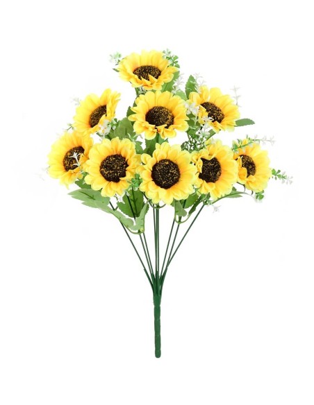 RAMO GERBERA X 9-42 CM (AMARILLO)