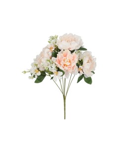 RAMO PEONIA-LILIES X 8- 45 CM (CREMA)