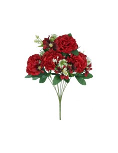 RAMO CLAVEL MIXED X 8 - 45 CM (ROJO)