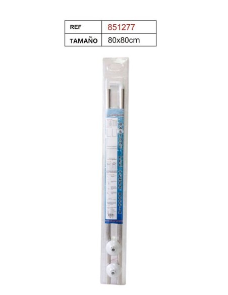 BARRA PARA CORTINA BANO ACERO
