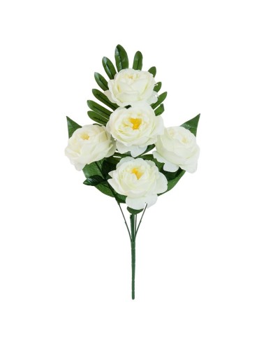 CONJUNTO PEONIA X 5-50CM (BLANCO)