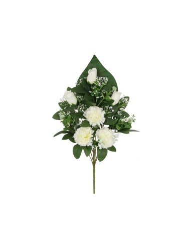 CONJUNTO CLAVELES-CAP X 9 -52CM (BL)