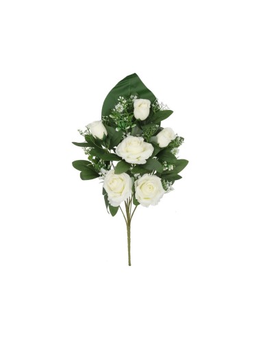 CONJUNTO ROSAS-CAP X 9- 52 CM (BLANCO)