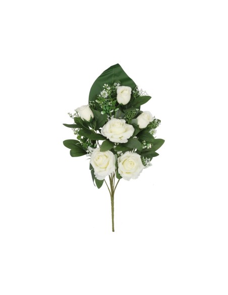 CONJUNTO ROSAS-CAP X 9- 52 CM (BLANCO)