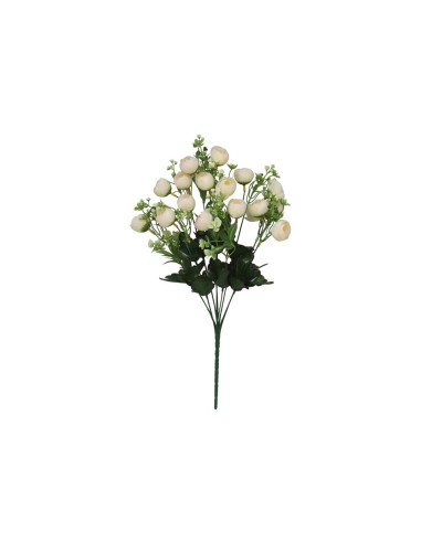 RAMO RANUNKULUS X9 X18 -51CM (CREMA)