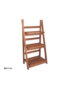 ESTANTE MADERA 3 BALDAS 80X41X25 MIEL
