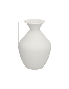 FLORERO DECO SANSA METAL BLANCO 15,5DX36HX24TL