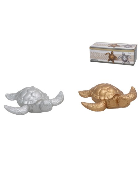 FIGURA TORTUGA MAHIT 2 COL SURT 10X10X3 CM RESINA