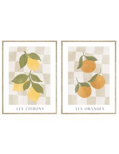 CANVAS C/MARCO CITRONS 30X40X2CM 2 SURT