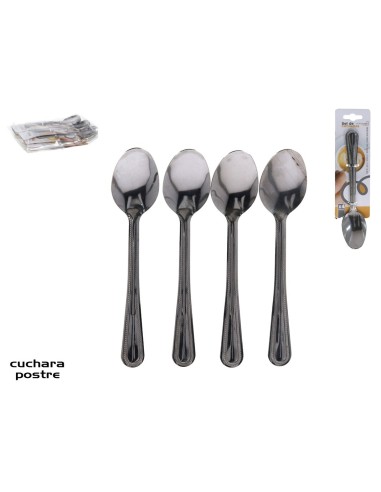SET CUCHARA CAFE X4  METAL