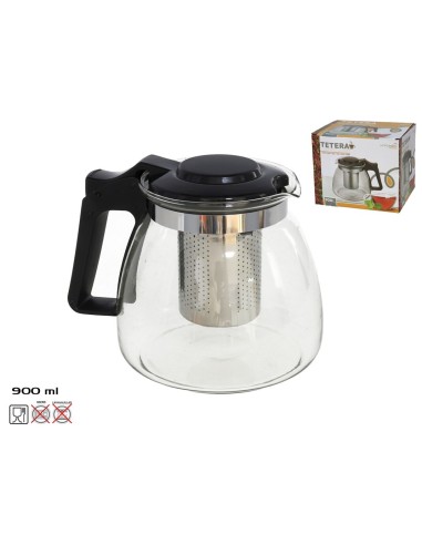 TETERA CRISTAL C/ FILTRO 900 ML