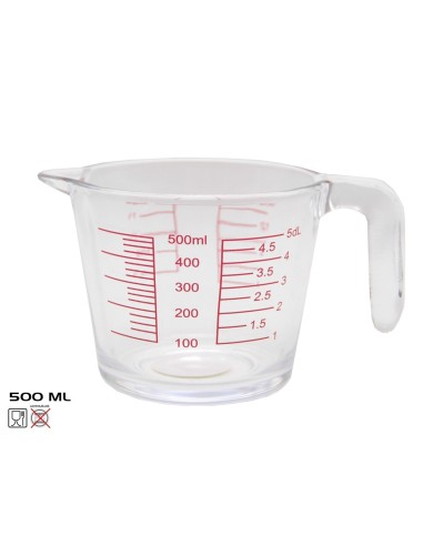 JARRA MEDIDORA CRISTAL 500ML LINDA