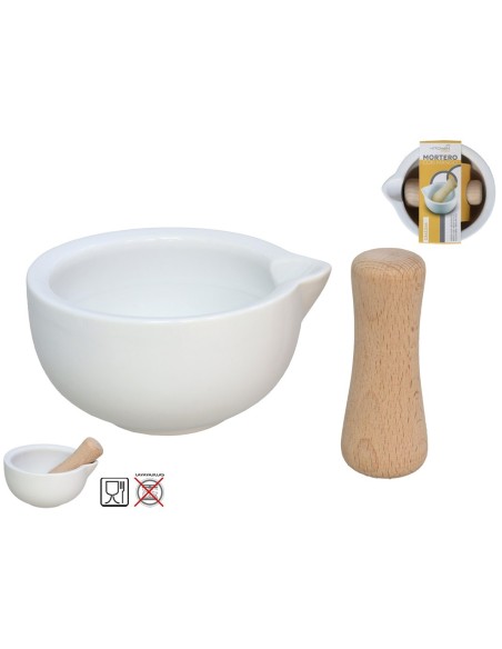 MORTERO CON MANO 13X12X6 CM