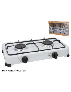 COCINA DOS FUEGOS DE GAS 46,4X25,7X6,5 CM