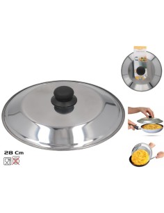 TAPA VOLTEADORA TORTILLA INOX DIA 28 CM