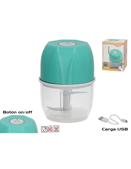 PICADORA DE AJO AZUL 9X9X12CM