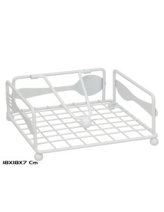 SERVILLETERO METAL ALFRED 18X18X7 CM BLANCO