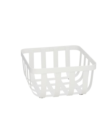 FRUTERO METAL ALFRED 19,5X19,5X9,5 CM BLANCO