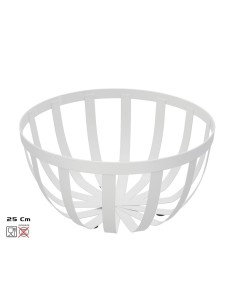 FRUTERO METAL ALFRED 25X25X12 CM BLANCO