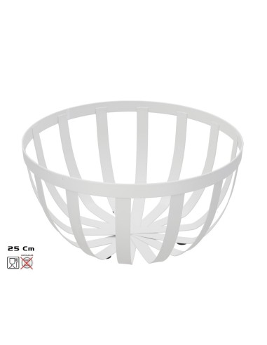 FRUTERO METAL ALFRED 25X25X12 CM BLANCO