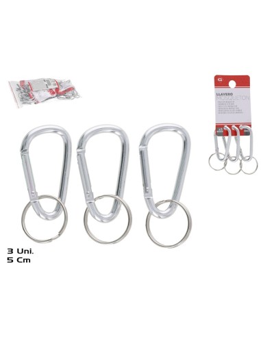 LLAVERO MOSQUETON X3 5 CM