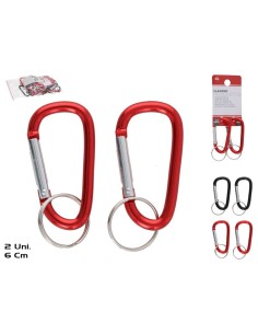 LLAVERO MOSQUETON X2 6 CM
