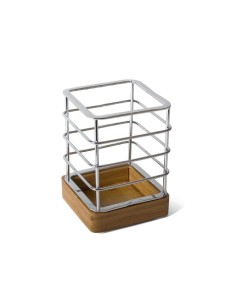 PORTACUBIERTOS METAL 10X10X14CM