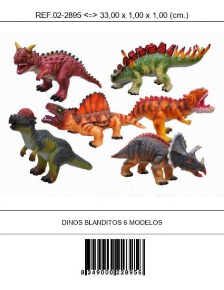 DINOS BLANDITOS 6 MODELOS