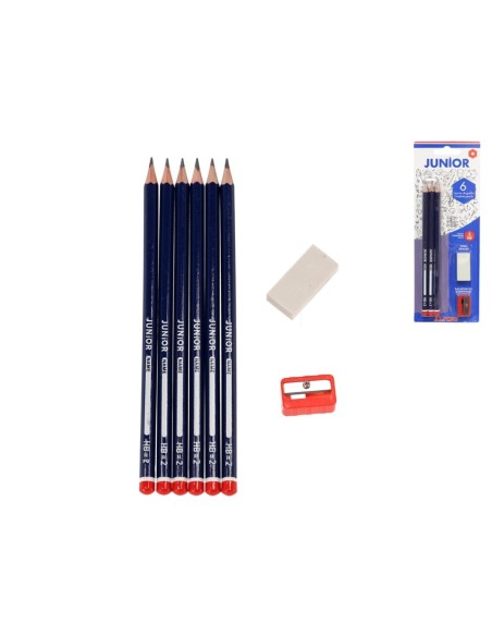 BLISTER JUNIOR 6 LAPICES +GOMA+SACAPUNTA