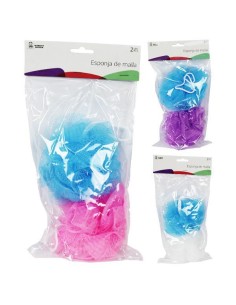 ESPONJA MALLA 2 UDS COLORES STDS 20 GR